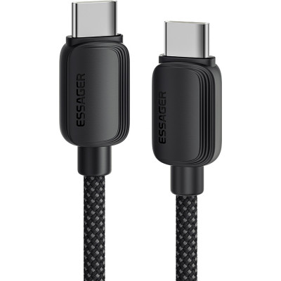 Дата кабель USB-C to USB-C 2.0m 100W black Essager (EXCTT1-WLA01-P) Винница - изображение 1
