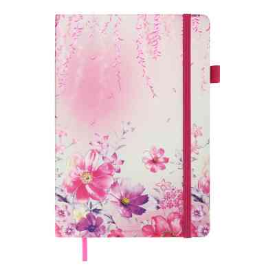 Книга записна Buromax Cherie А5 96 аркушів, без лініювання рожевий (BM.295005-10) Вінниця