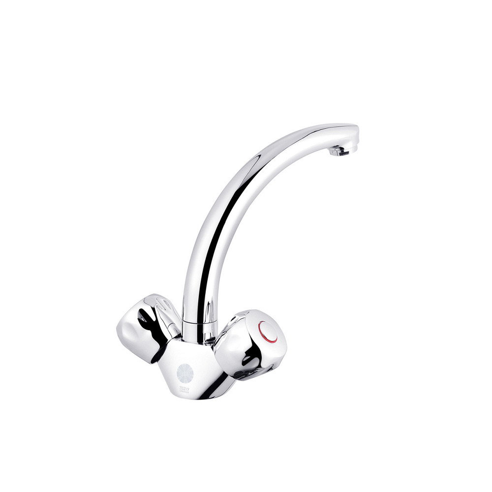 Змішувач для раковини двовентельний Kroner KRP Hamburg - C010 Київ - фото 3