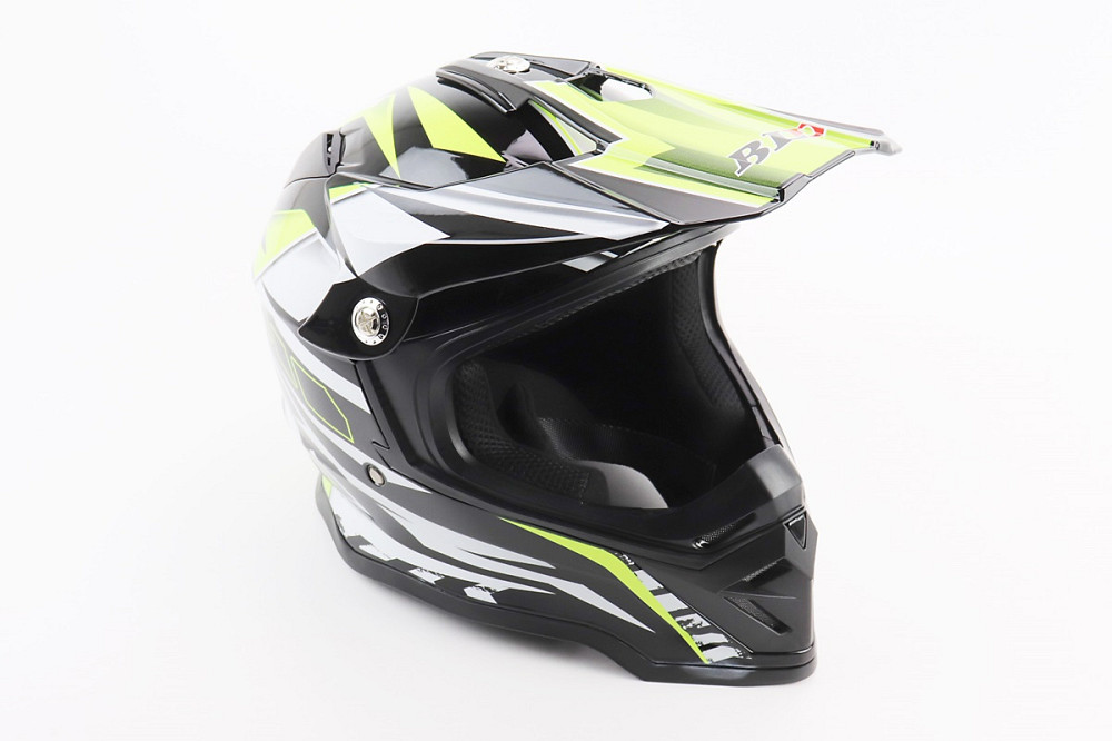 Шолом кросовий/ендуро/АТV BLD-819-7 L (59-60см), ЧОРНИЙ/НЕОНОВО-ЖОВТИЙ Київ - фото 1