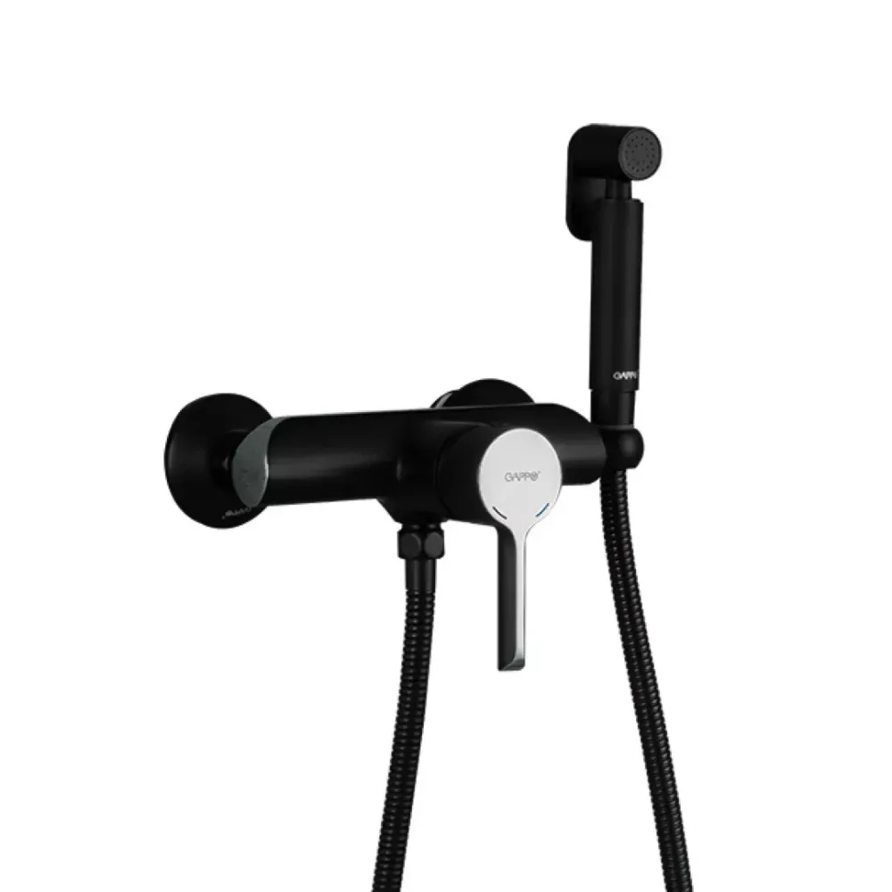 Гігієнічний душ із змішувачем GAPPO G2003-6 чорний/хром Київ - фото 1