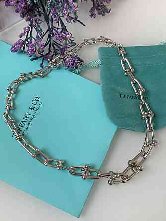 Тиффани подвеска цепь на шею с крупными звеньями Tiffany / упакована в мешочек Тиффани Одесса