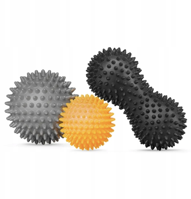 Набір масажних м'ячів Trex Sport TX-003MSB 3в1 для йоги та фітнесу PVC Київ - фото 1