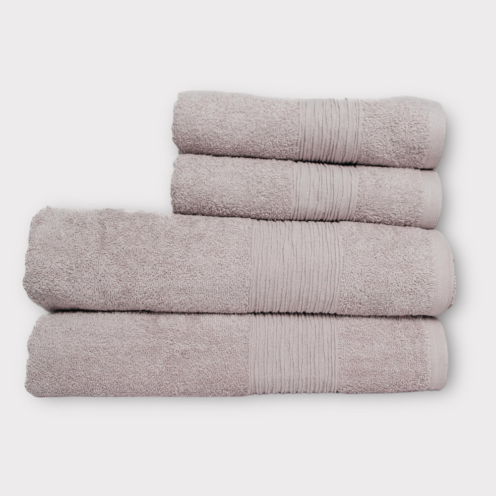 Набір Махрових рушників , Махра,Світло-Сірий, 50/90 та 70/140 Київ - фото 2