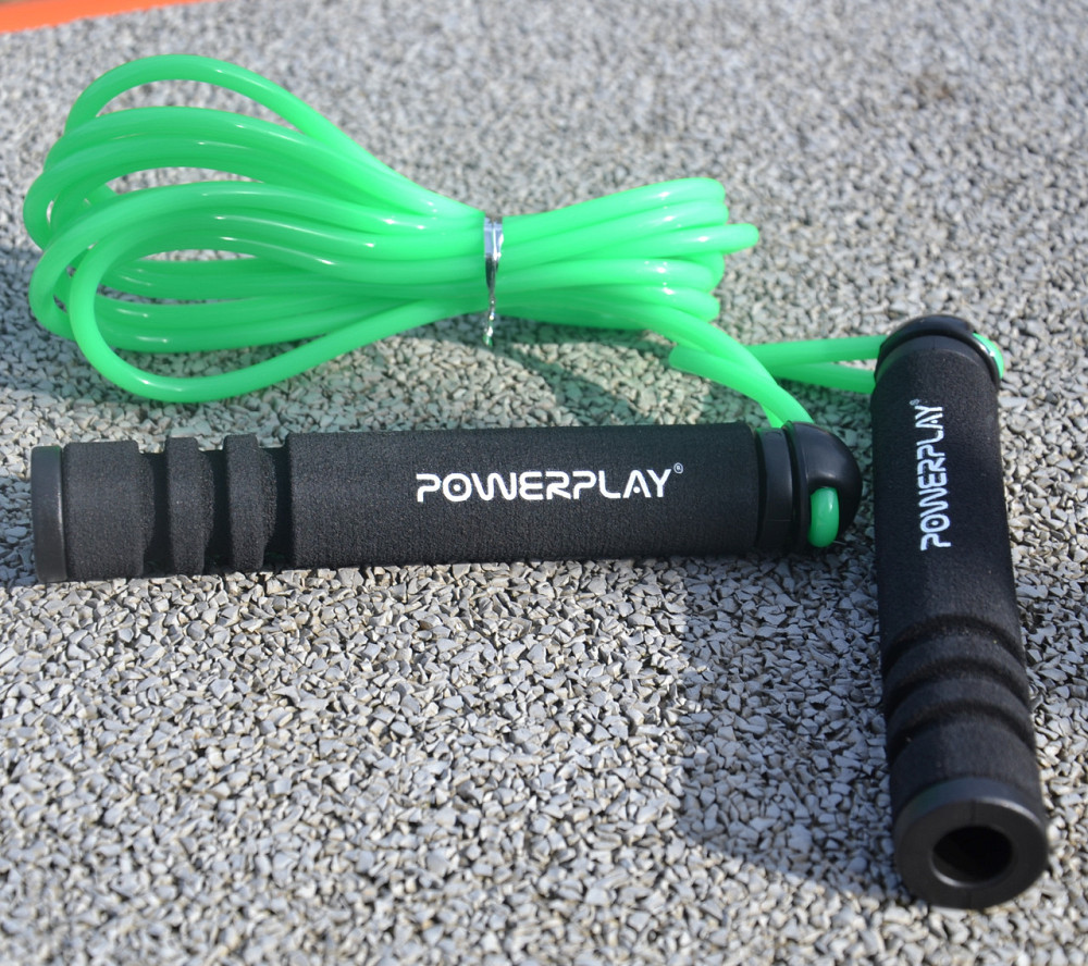 Скакалка PowerPlay 4205 Classic Plus Jump Rope Зелена (2,7m.) Луцьк - фото 7