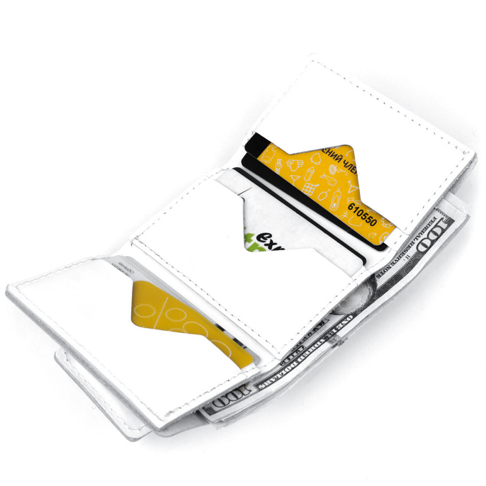 Женское кожаное портмоне GRANDE PELLE 11367 Белый Киев - изображение 5