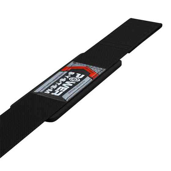 Лямки для тяги Power System PS-3400 Power Straps Black/Red Кам'янське