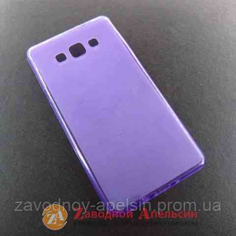 Samsung A7 A700 чехол слиликоновый Cover purple Одесса