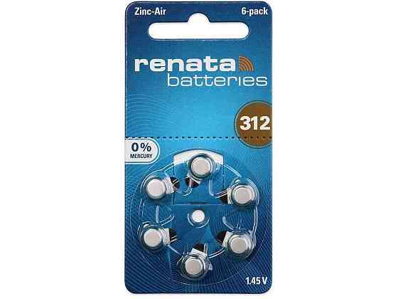Батарейка для слухового апарату ZA 312.DP6 0%HG 6шт (блістер) ТМ RENATA Київ