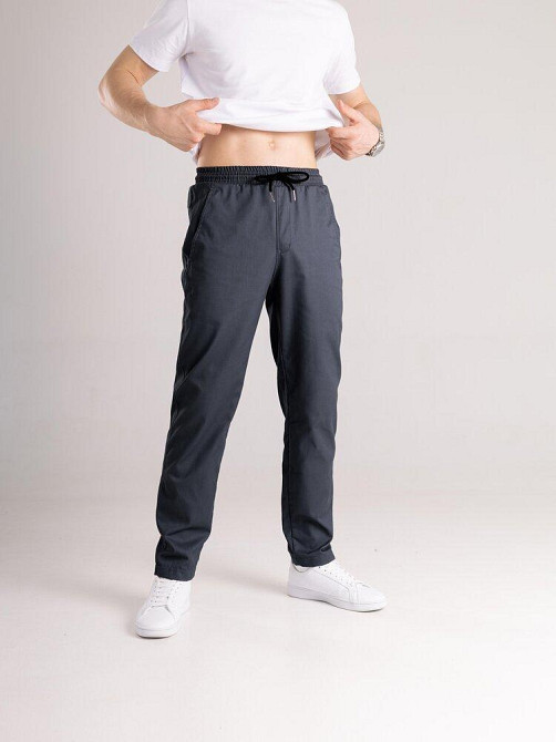 Чоловічі штани карго демісезонні темно-сірі котонові Pobedov Step Київ - фото 12