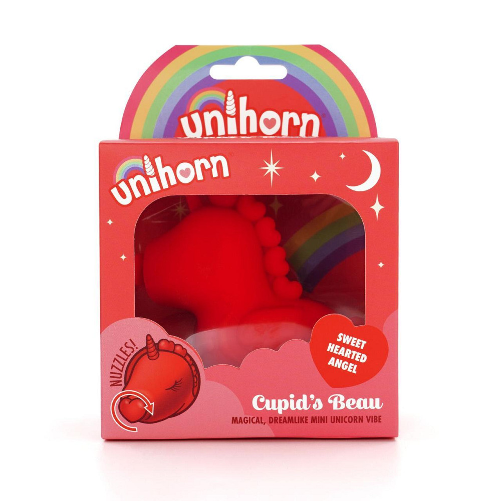 Вібратор-єдиноріжка Unihorn – Cupid's Beau, масажувальний язичок-сердечко Sex Aura Київ - фото 8