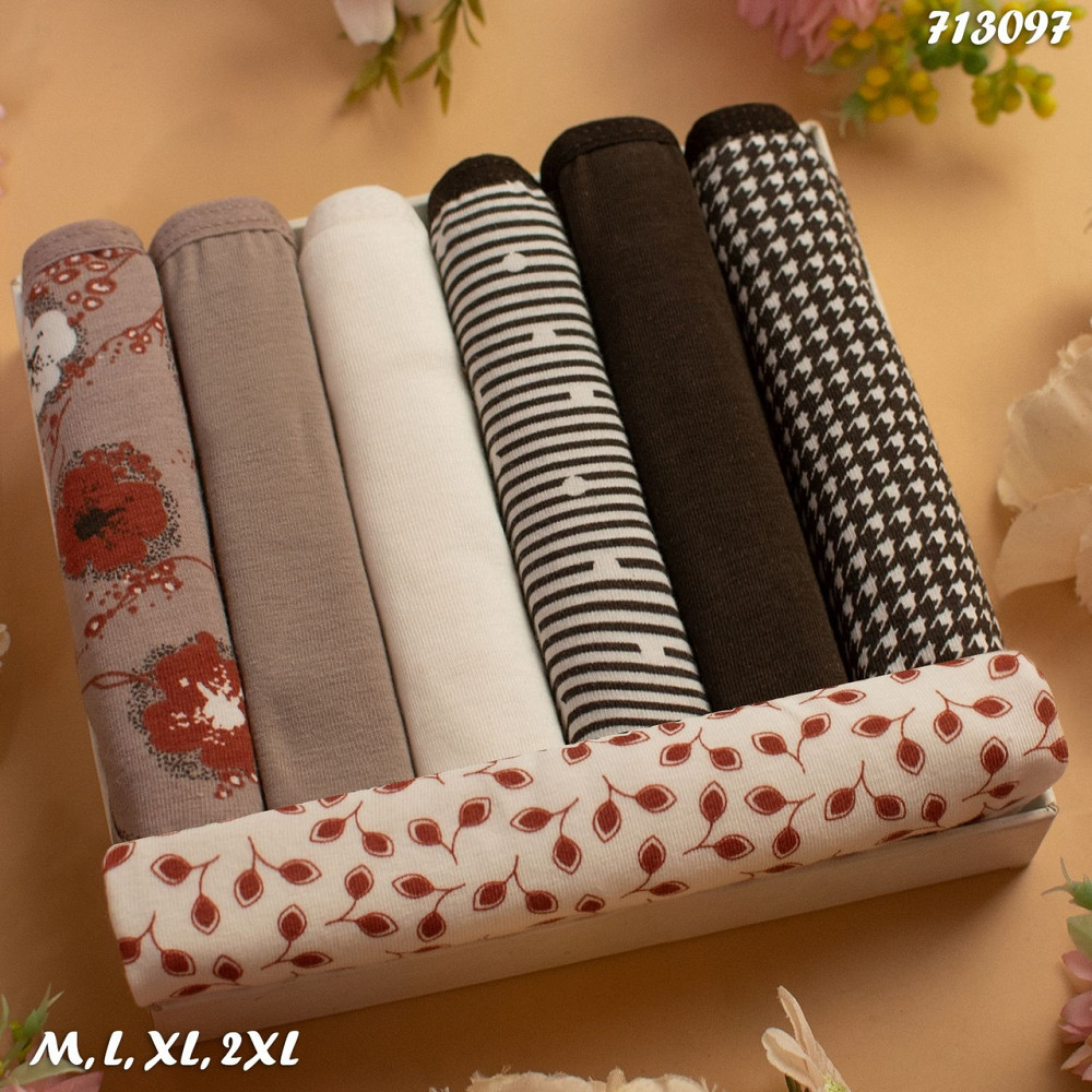 Набор хлопковые женский трусы трусики  набор 7шт.неделька Николетта Турция 7шт. Слипы М.Л Киев - изображение 1