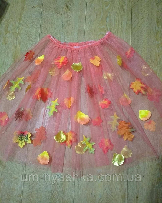 Платье Королева Осени с листиками нарядное золотое платье трансформер Кривой Рог - изображение 4