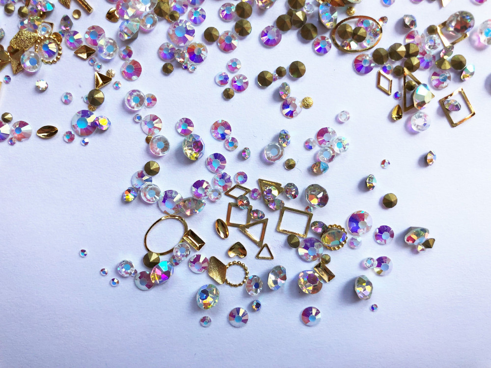 Стрази Swarovski мікс різні розміри та форми + формочки різних форм (1400 шт.) АВ — веселі. Київ - фото 6