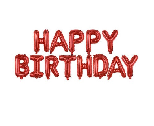 Шарики Happy birthday фольгированные 16 дюймов красный Киев - изображение 3