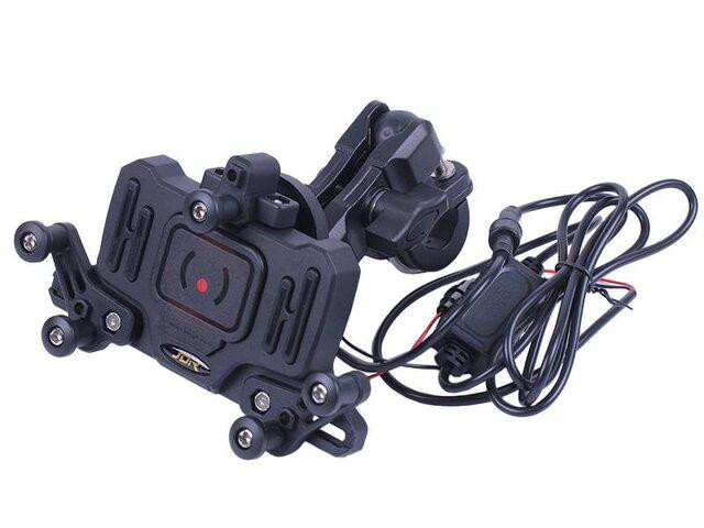 Держатель телефона HFCM-33 (крепление на руль), с беспроводной зарядкой Мукачево - изображение 1