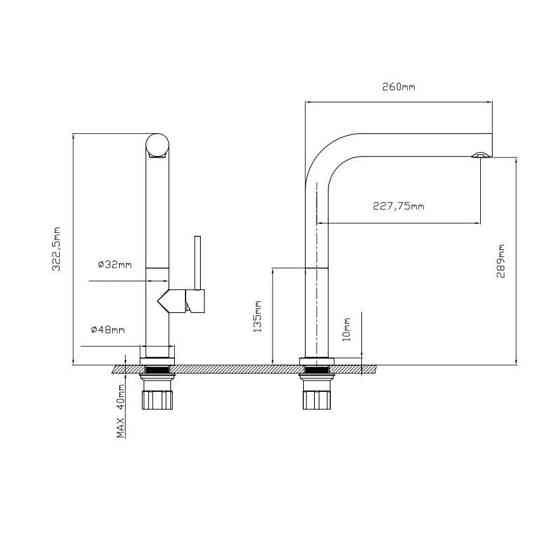 Смеситель для кухни брашированный из нержавейки Qtap Zdenek QTZDN9032103FC Brushed Nickel PVD Харьков
