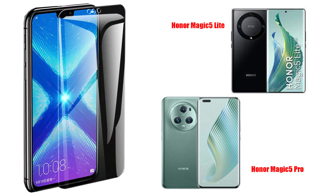 Защитное стекло NeoGlass для Honor Magic5 Lite, Magic5 Pro – ультрапрозрачное и устойчивое Киев - изображение 2