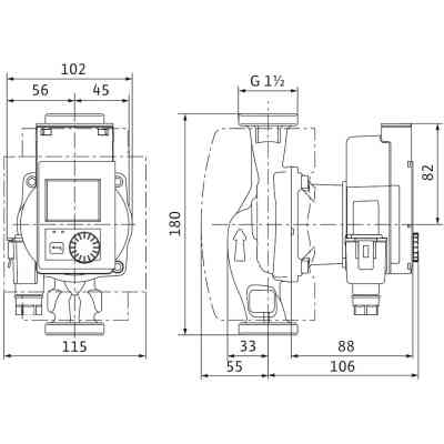 Циркуляційний насос Wilo Stratos PICO 25/0.5-4, 1/2&quot;, 10 бар, 180 мм, 20 Вт (4244393) Вінниця