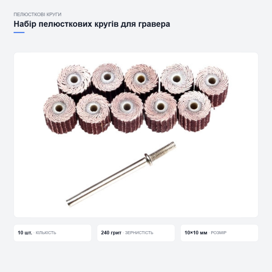 Набір пелюсткових кругів для гравера Київ