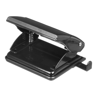 Діркопробивач Buromax пластиковий, до 20 аркушів, 120 х 88 х 76 мм, чорний (BM.4019-01) Вінниця - фото 2