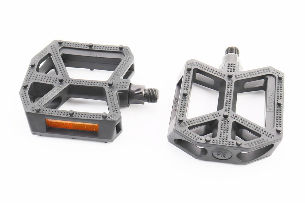 Педалі BMX 9/16" (109x96x30mm) пластикові, чорні B289DU Киев - изображение 1