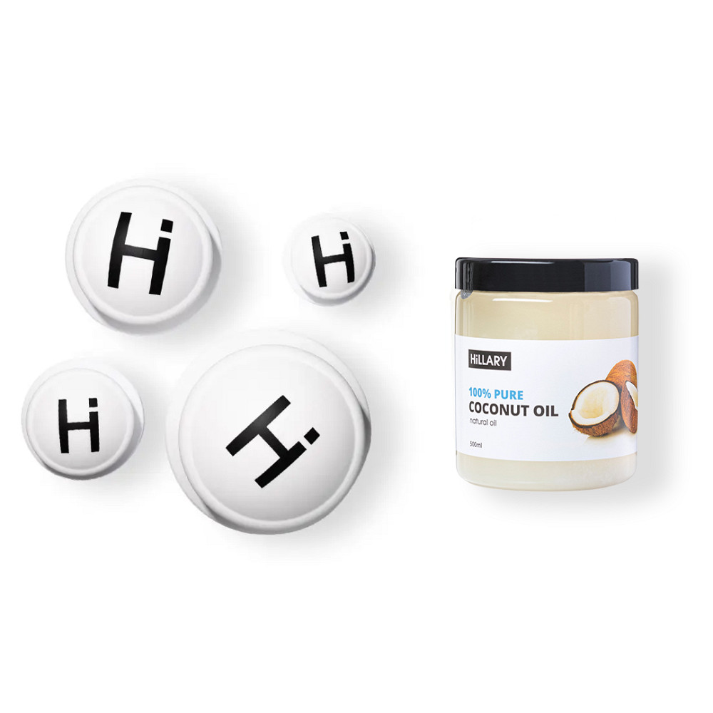 Набор вакуумных банок для массажа тела + Рафинированное кокосовое масло Hillary Киев - изображение 1