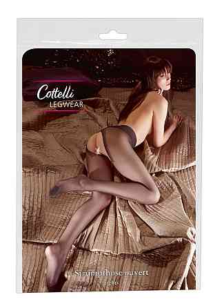 Колготки - 2510030 Cottelli Collection Crotchless Tights Black - 4 Sex Aura Київ