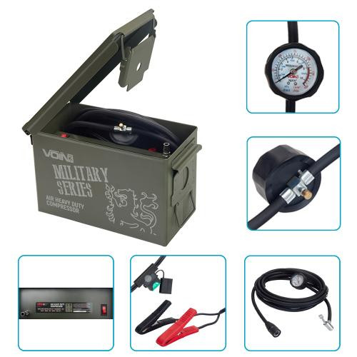 Компресор автомобільний Voin Military Series 90л/хв 150psi 25A Львів - фото 1