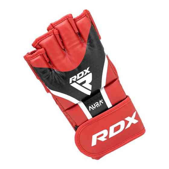 Рукавиці для RDX AURA PLUS T-17 Red/Black L (капа в комплекті) Кам'янське