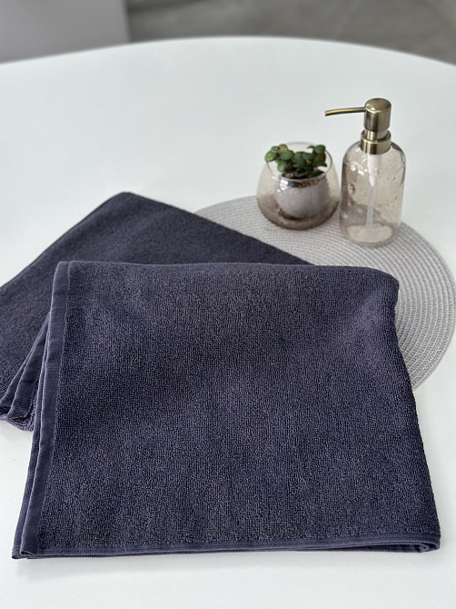 Полотенце банное Ideal Textile махровое 70х140 см 450 г/м2 графіт Черновцы - изображение 3