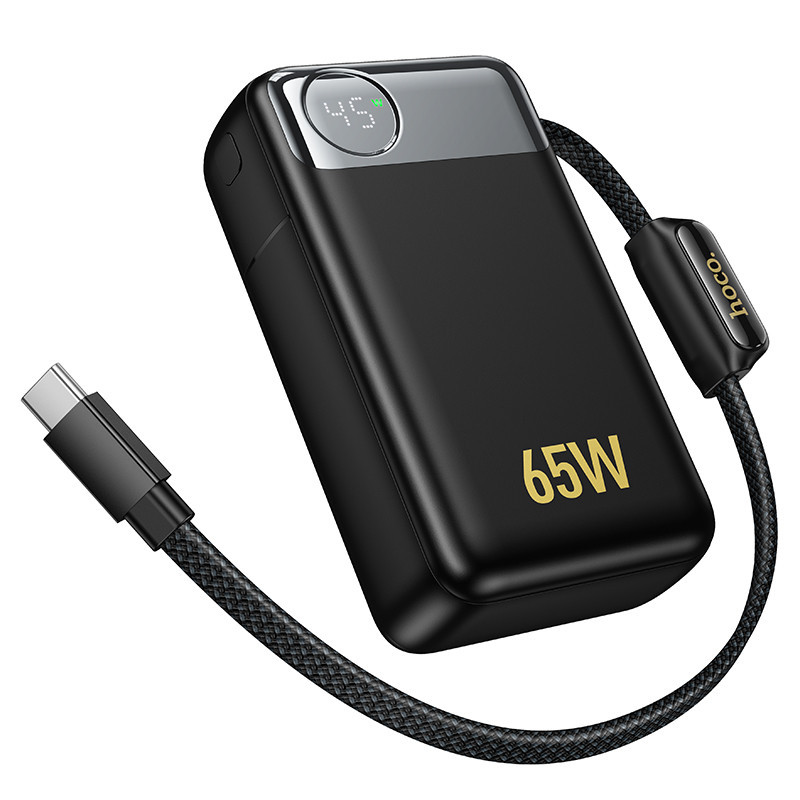 Павербанк 12000 mAh HOCO Q53 Skillful PD65W быстрая зарядка черный power bank повербанк Одесса - изображение 4