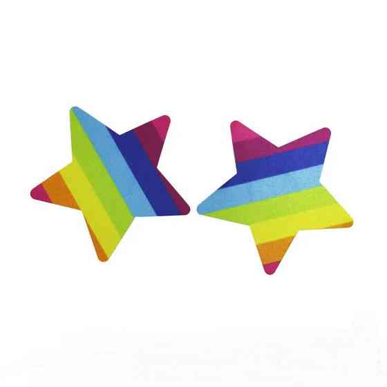 Стікіні для грудей Зірочки 8 см різнобарвний Київ