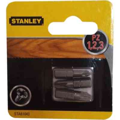 Набір біт Stanley Pozidriv, Pz1, Pz2, Pz3, L = 25 мм, 3 шт, блістер (STA61043) Вінниця