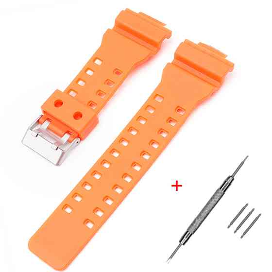 Ремешок для Casio G-Shock GA-100/110 Orange SI SBR Киев