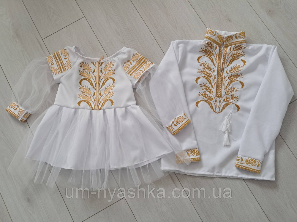 Дитяче вишите біле плаття з колосками Кривий Ріг - фото 3
