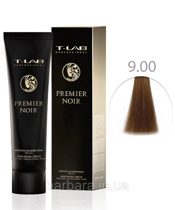 Крем-фарба для волосся T-LAB Professional Premier Noir Colouring Cream 9.00 Глибокий натуральний дуже світлий блондин Київ - фото 1