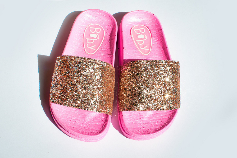 Шлепанцы летние детские для девочки розовые 