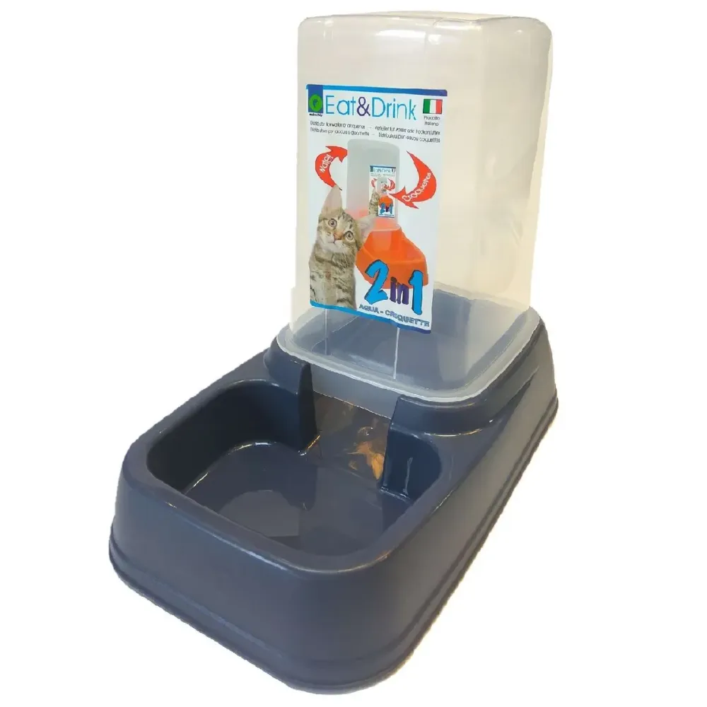 Миска с дозатором Eat&Drink для корму або води 3.7 л / розмір 33.5 x 20 x 27.5 см Київ - фото 6