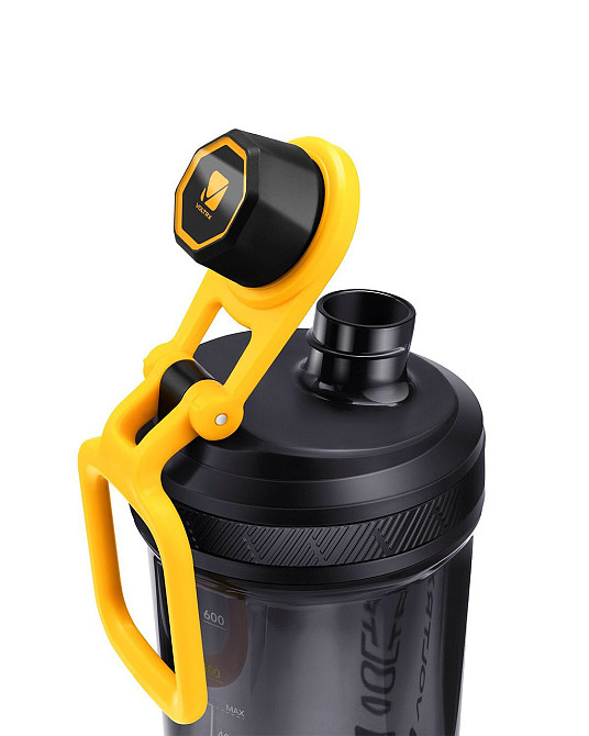 Шейкер спортивний електричний VOLTRX Gallium 700 мл. Tritan Yellow Кам'янське - фото 4