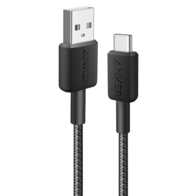 Дата кабель USB 2.0 AM to Type-C 0.9m 322 Black Anker (A81H5G11) Вінниця - фото 1