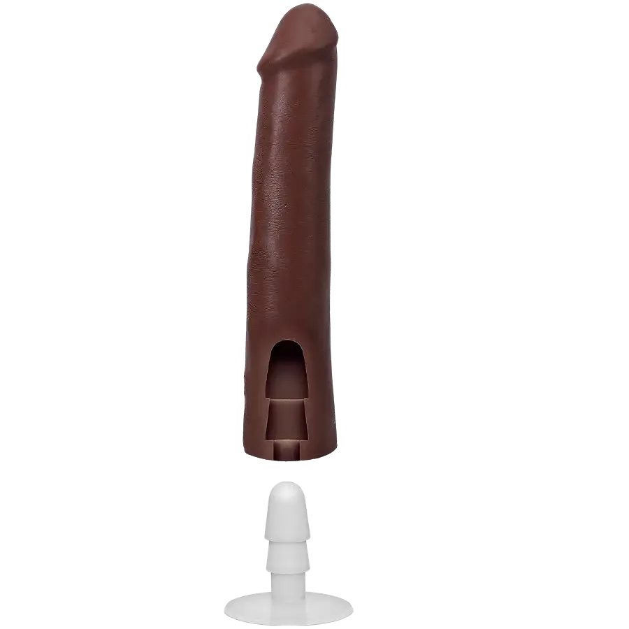 Фалоімітатор Doc Johnson The Realistic Cock ULTRASKYN - 9 Inch Chocolate Львів - фото 6