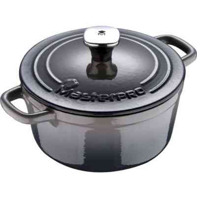 Кастрюля MasterPro Unique чавунна з кришкою 5,67 л (BGMP-3831) Винница