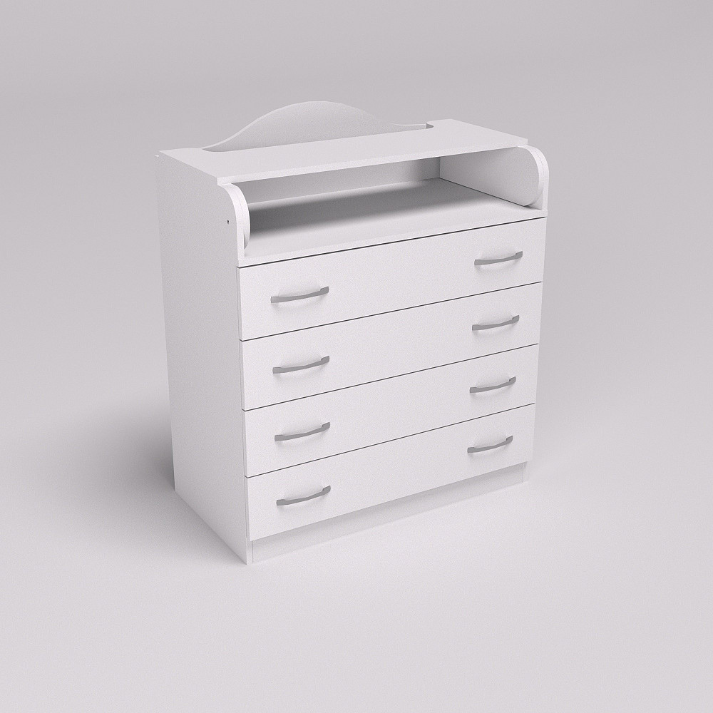Комод пеленальний №1, Білий, 864/465/1020 Львів - фото 1