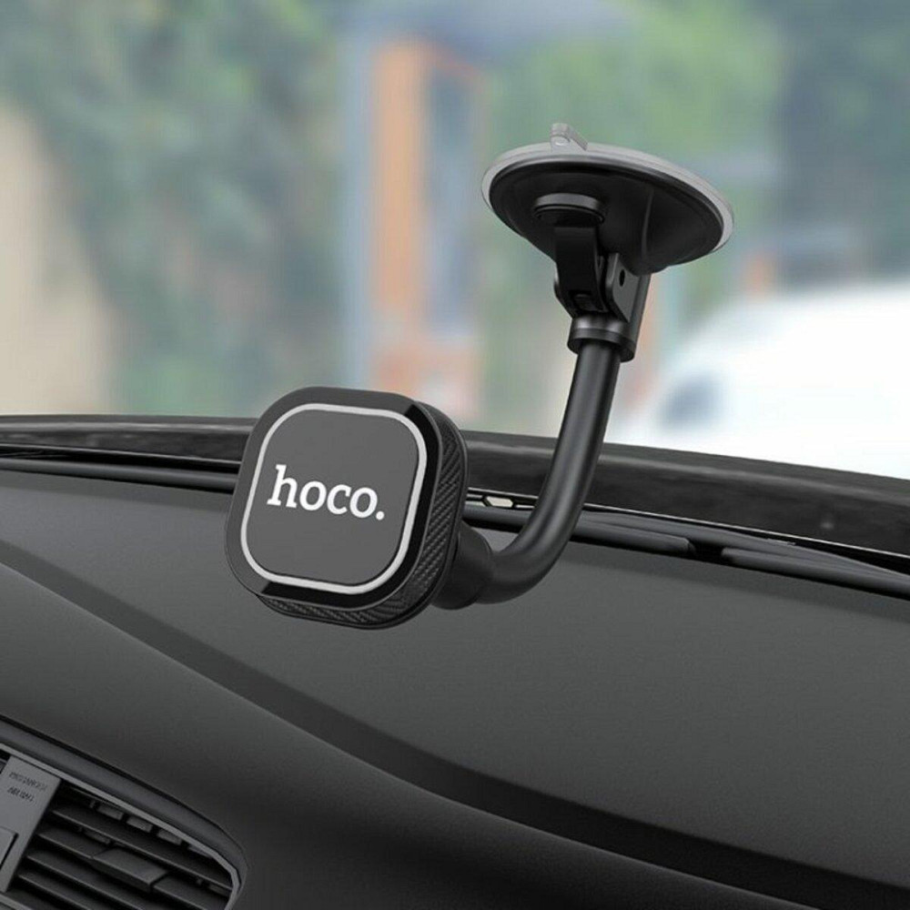 Автомобільний тримач кріплення підставка для телефону смартфону HOCO CA55 Astute series колір чорний / сірий 6931474707543 Одеса - фото 6