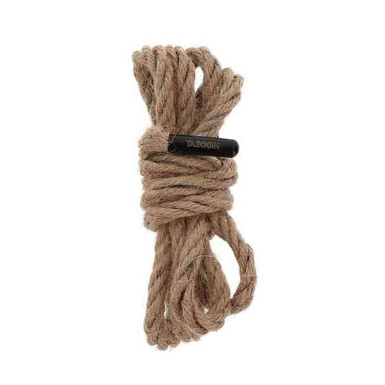 Веревка для связывания конопляная Taboom Вondage Ropes, 1.5 метра, 7 мм Sex Aura Киев