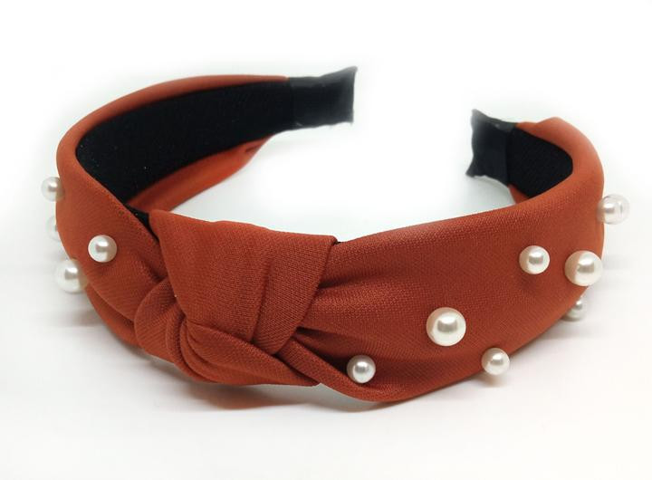 Обруч чалма для волосся цегляний тренд Київ - фото 1