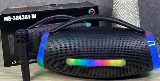 Потужна акустична Bluetooth колонка з підсвіткою + мікрофон. Харків