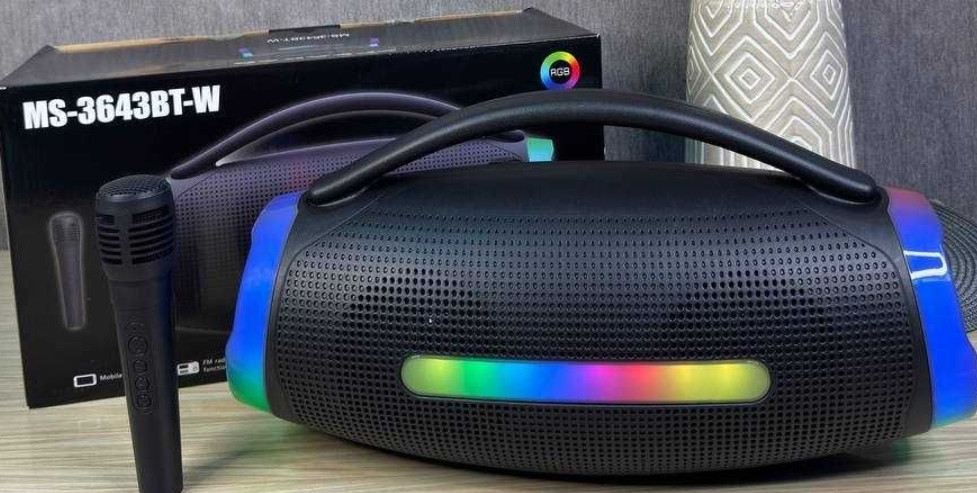 Мощная акустическая Bluetooth колонка с подсветкой + микрофон. Харьков - изображение 6