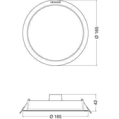 Світильник LEDVANCE DL IP44 DN 165 13W 840 WT (4058075703087) Вінниця